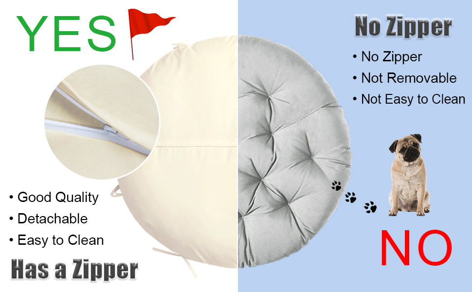 HILUHIDI Papasan Cushion Cover Only, WaterResistant