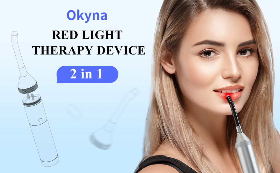 Okyna Red Light Therapy Device, Cold Sore Canker Sore Treatment for Lips,Healing