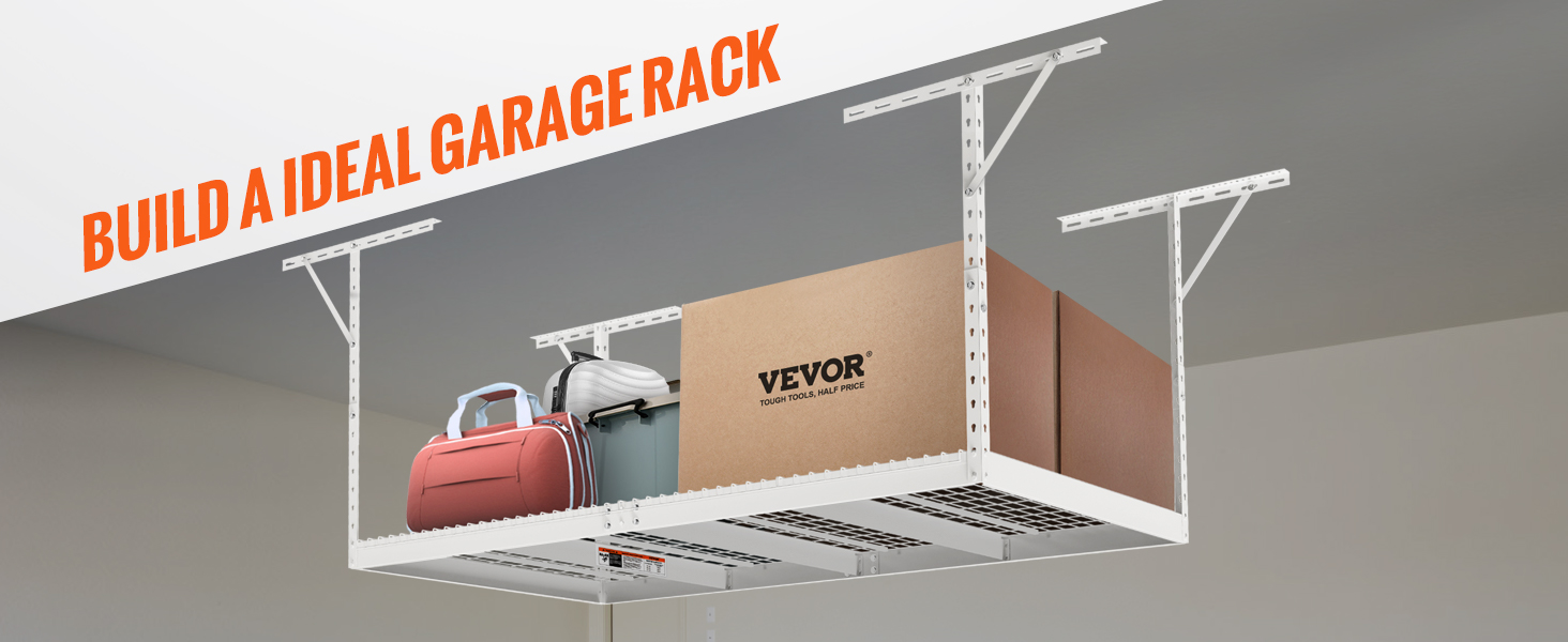 VEVOR Overhead Garage Storage Rack, 4x8 Garage Ceiling