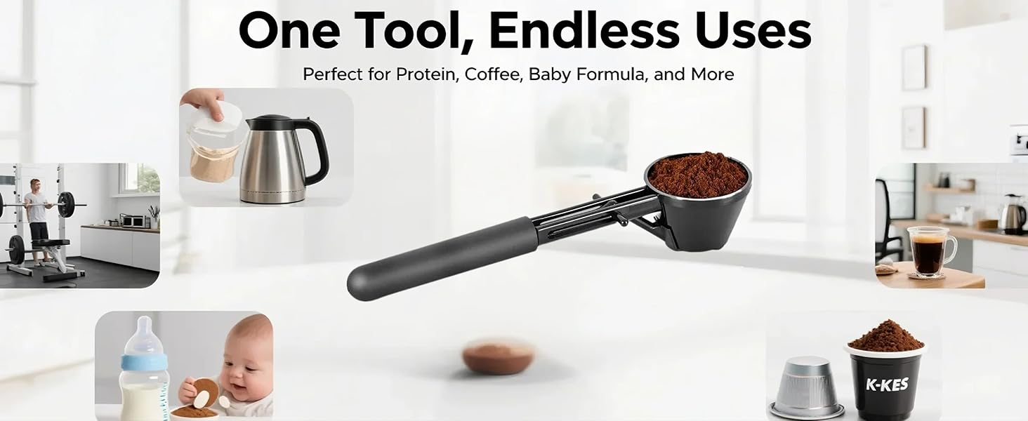 Ainovi 2-in-1 Powder Scoop with Funnel
