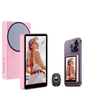 phone vlog selfie monitor screen