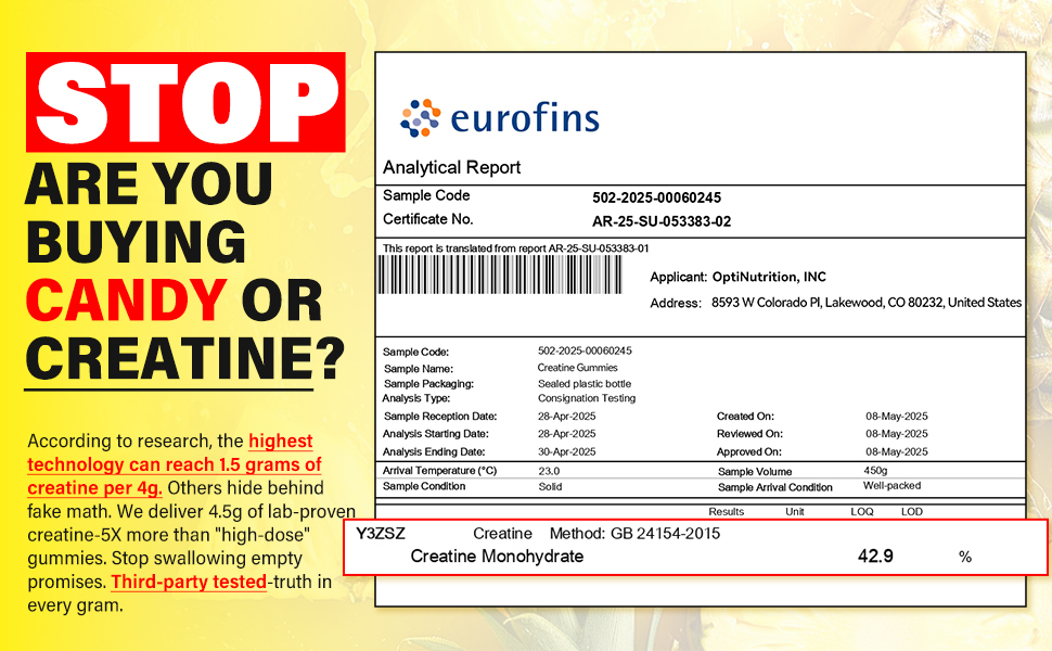 Creatine Monohydrate Gummies