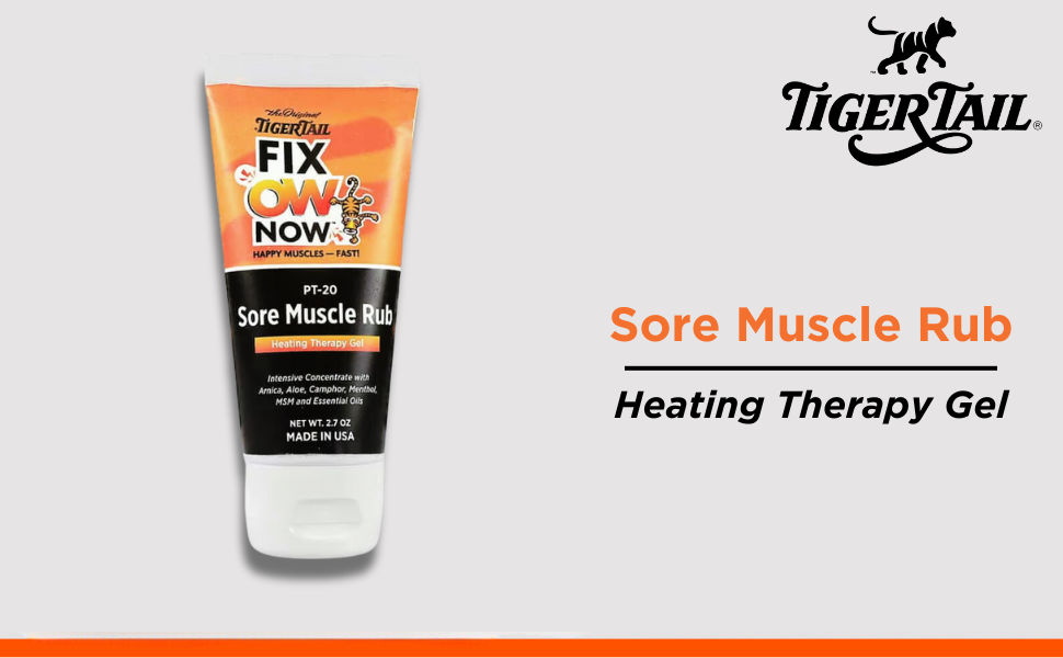 2.7 oz fix ow now sore muscle rub heating therapy gel
