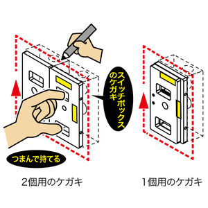Amazon.co.jp: ジェフコム(Jefcom) スイッチボックスケガキ