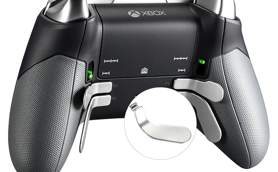 Amazon eXtremeRate Xbox One EliteやElite Seies 2コントローラーに対応用金属のステンレス