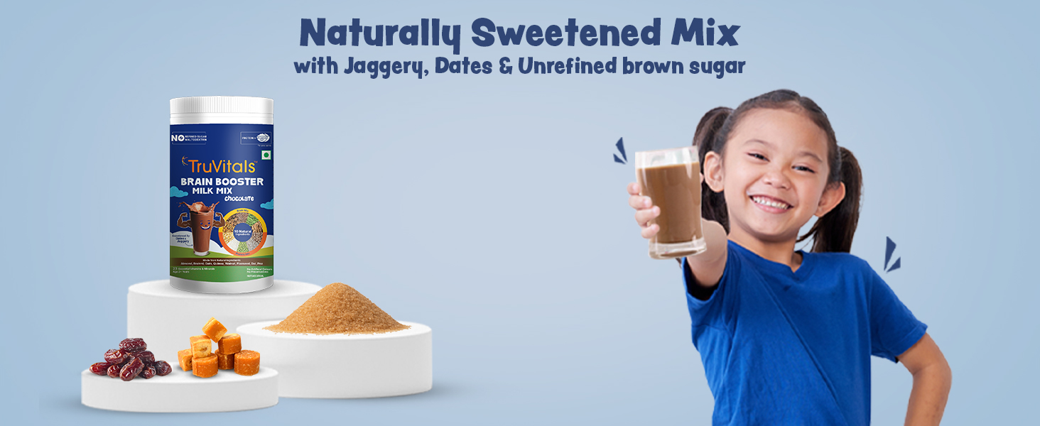 Naturally sweetened with Jaggery