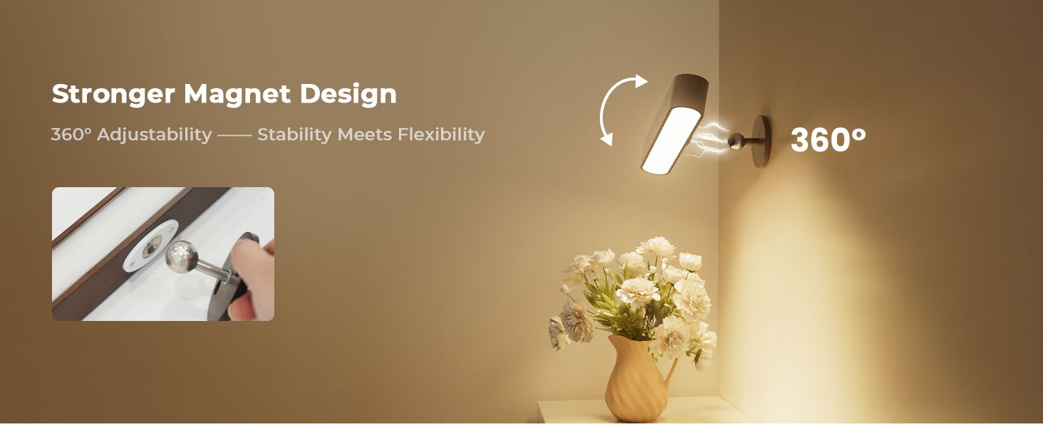 magnetic wall lights indoor magnetic stick on wall lamps