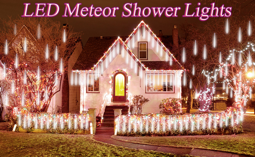 Best Christmas Lights Cedar Rapids 2022 Led Meteor Shower Rain Lights Masqudo 30Cm 10 Tubes Falling Rain Drop Christmas  Lights Cascading Icicle String Light For Holiday Party Wedding Christmas  Tree Decoration (White) : Amazon.co.uk: Lighting
