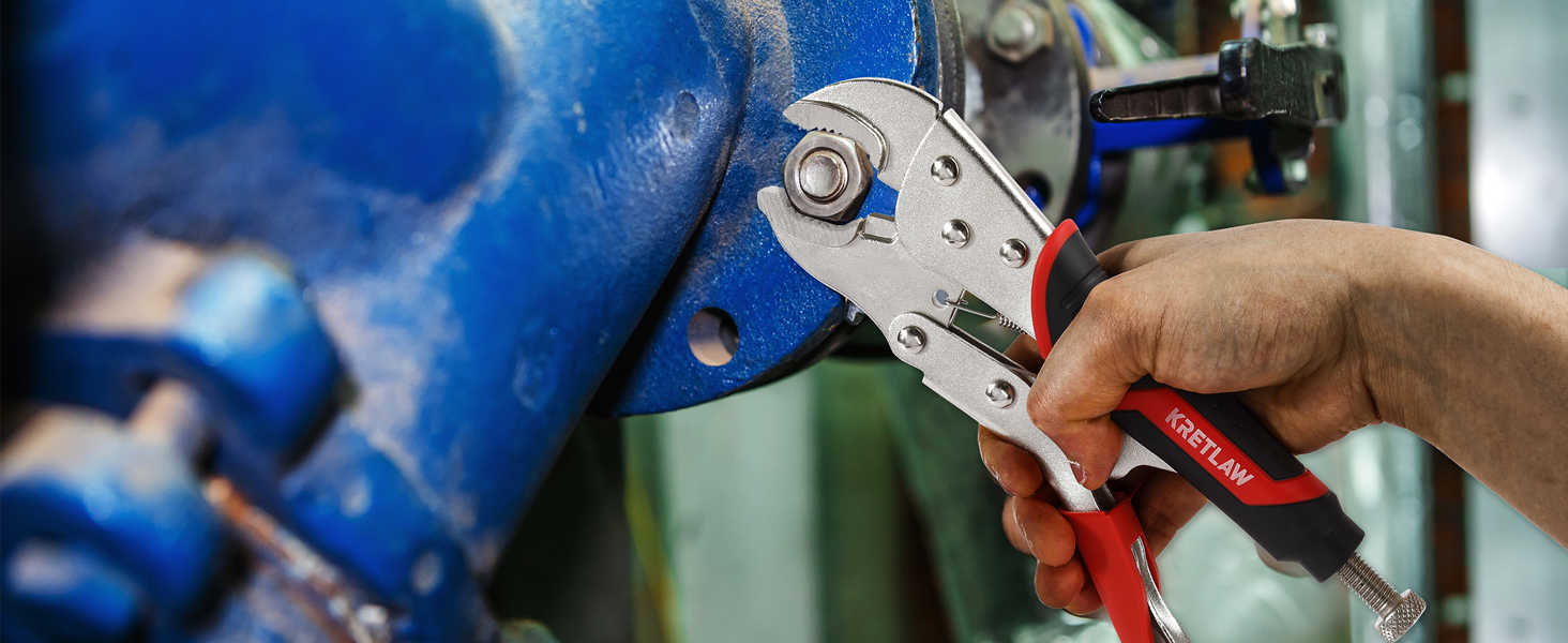 KRETLAW Curved Jaw Vise Grip Pliers