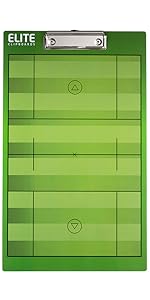 Elite Clipboards Lacrosse Coaches Clipboard Dry Erase Marker Board