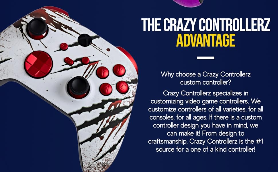 Crazy Controllerz produces the best custom Xbox controllers