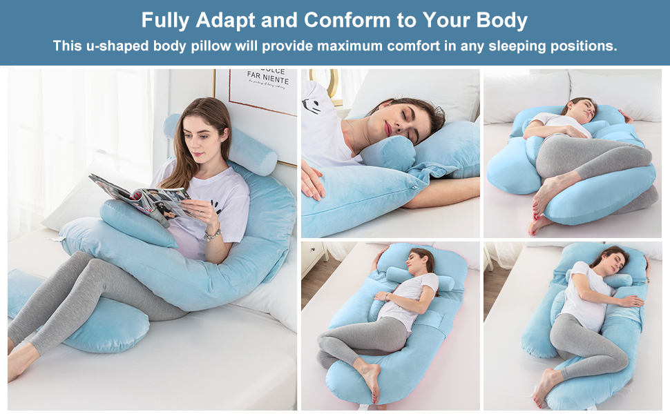 LUXETILE Pregnancy Pillow Body Support, Shredded Memory