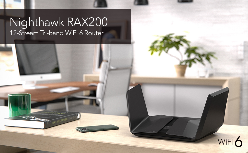 Netgear Nighthawk AX12 12Stream WiFi 6 Router (RAX200) AX11000 Tri