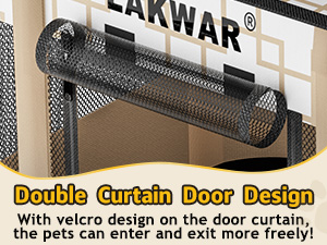 double curtain door design