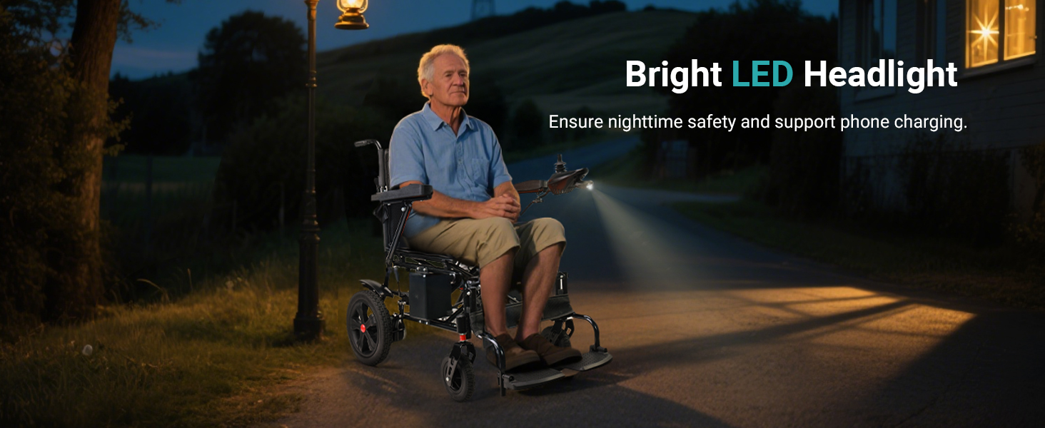 foldable electric wheelchair