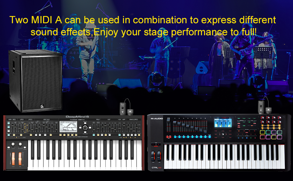 Balee Wireless Bluetooth MIDI Adapter Ultra Low Latency Wireless MIDI