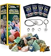 NATIONAL GEOGRAPHIC Rock Tumbler Refill Kit – 453 g Gemstones and Rocks for Tumbling Including Un...