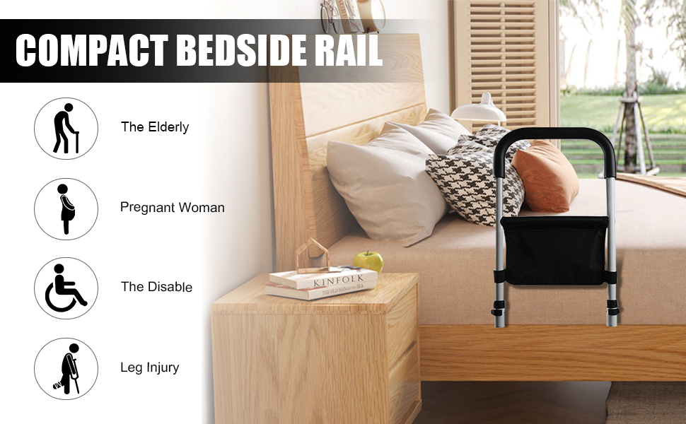 Bed Rails for Elderly Adults Safety, Medical Bed Assist Rail for Seniors, Bed Side