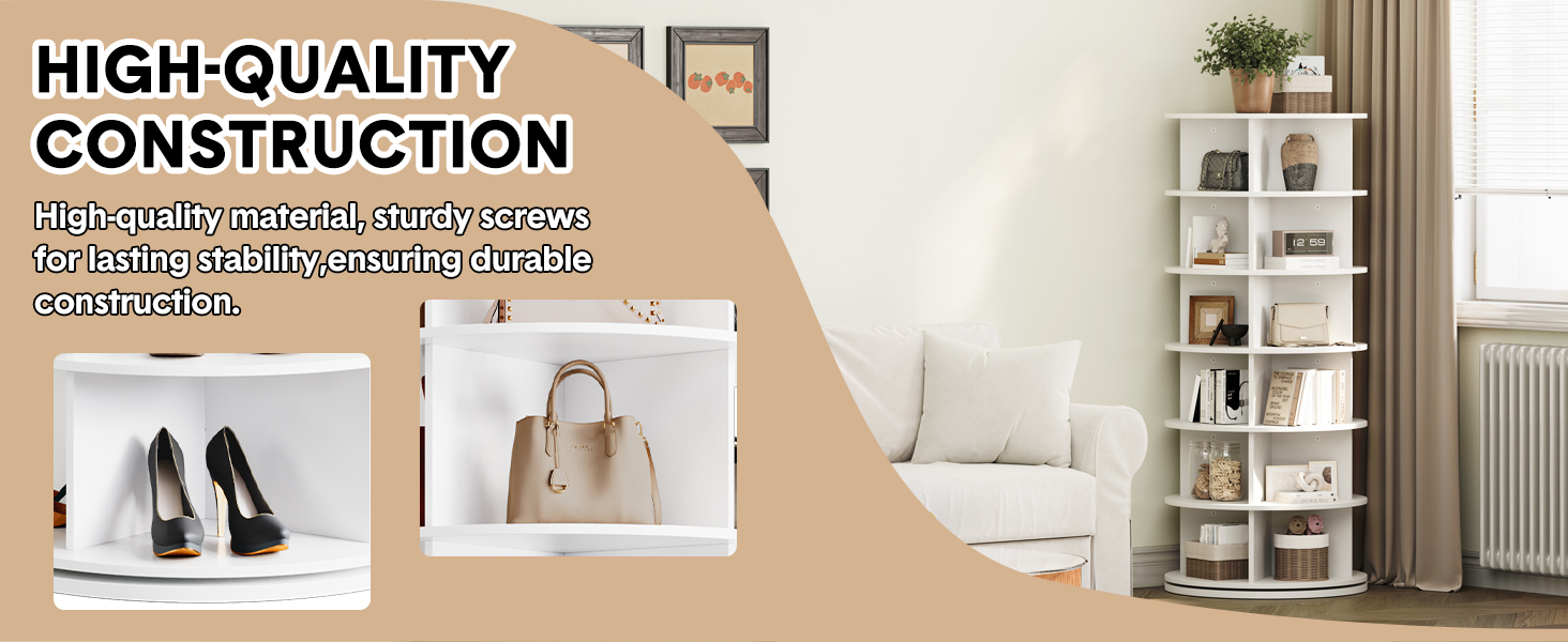 Vertical Handbag Rotate Shoes Closet Organization