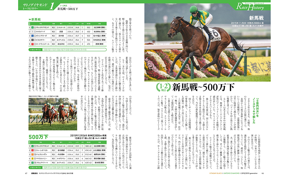 愛駿通信 キタサンブラック・サトノダイヤモンド と2012/2013年