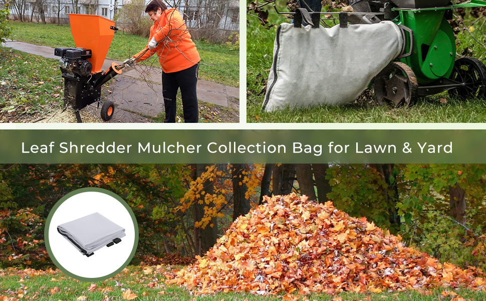 leaf chipper shredder mulcher collection bag