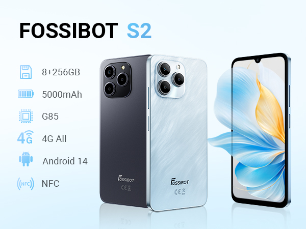 Fossibot S2　アンドロイドスマホ Amazon.com: FOSSIBOT S2 Cell Phone Unlocked, 6.72” FHD+