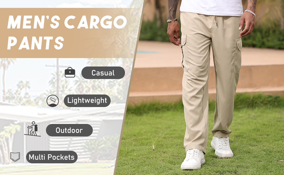 mens cargo pants joggers