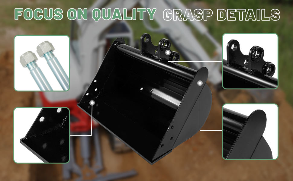 Amazon.com: VORGENS Mini Excavator 500mm Bucket, 19.6