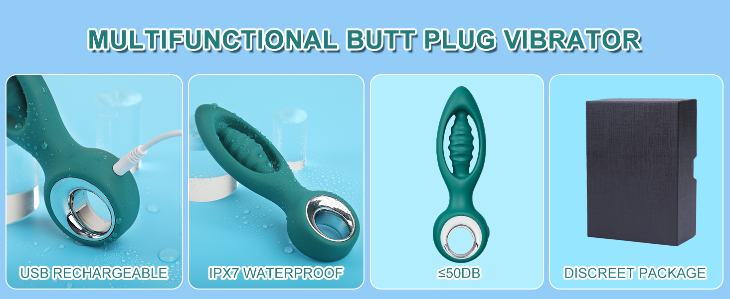 Anal Plug Vibrator Prostate Massager Anal Sex Toys, Male Sex Toys APP Remote Control