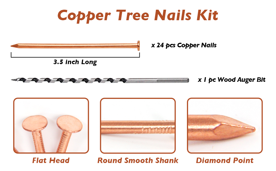 copper nails 3.5 inch