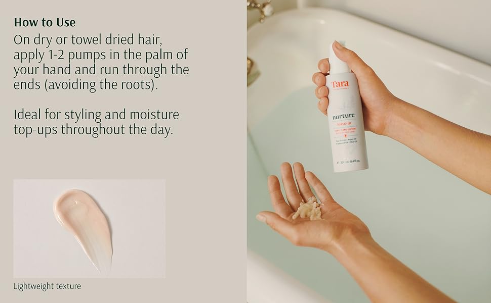 Tara Nurture LeaveIn Lightweight Conditioner. CrueltyFree Detangle