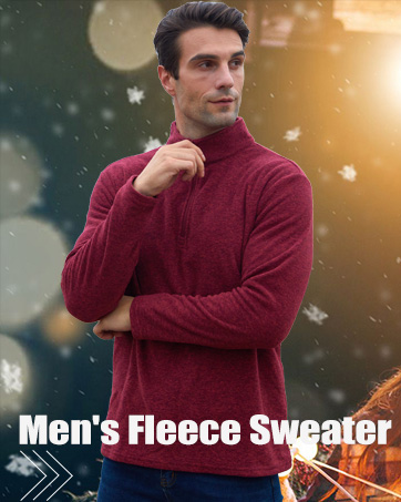 mens fleece sweater