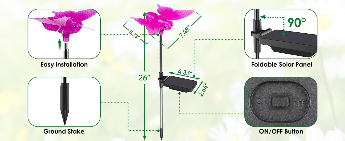 solar lights outdoor garden