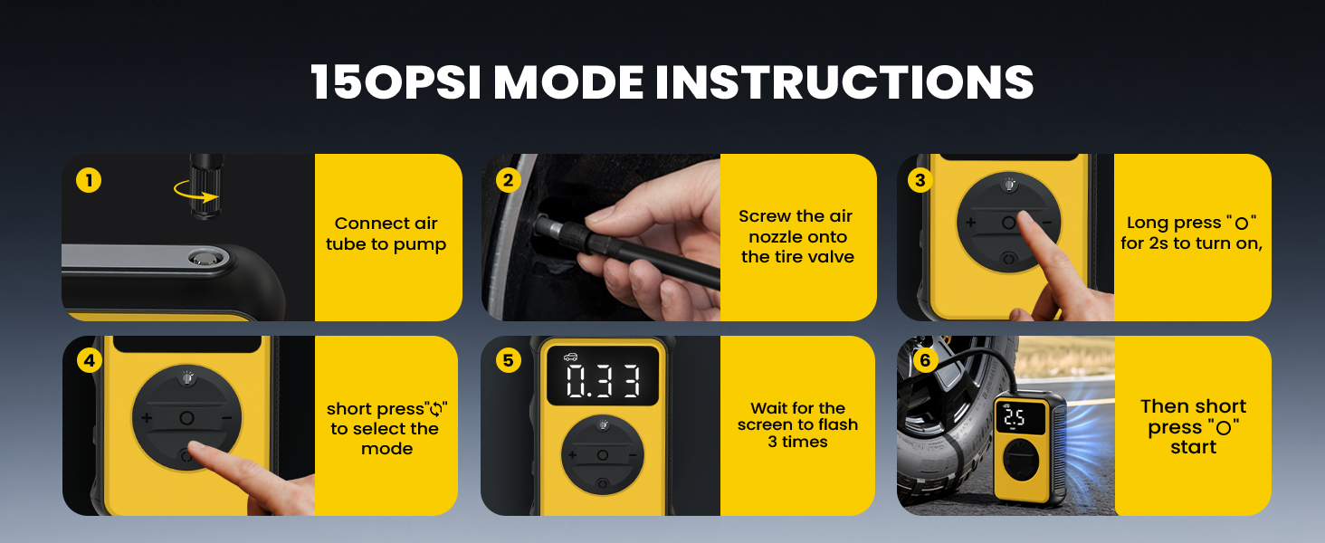 portable inflator air pump
