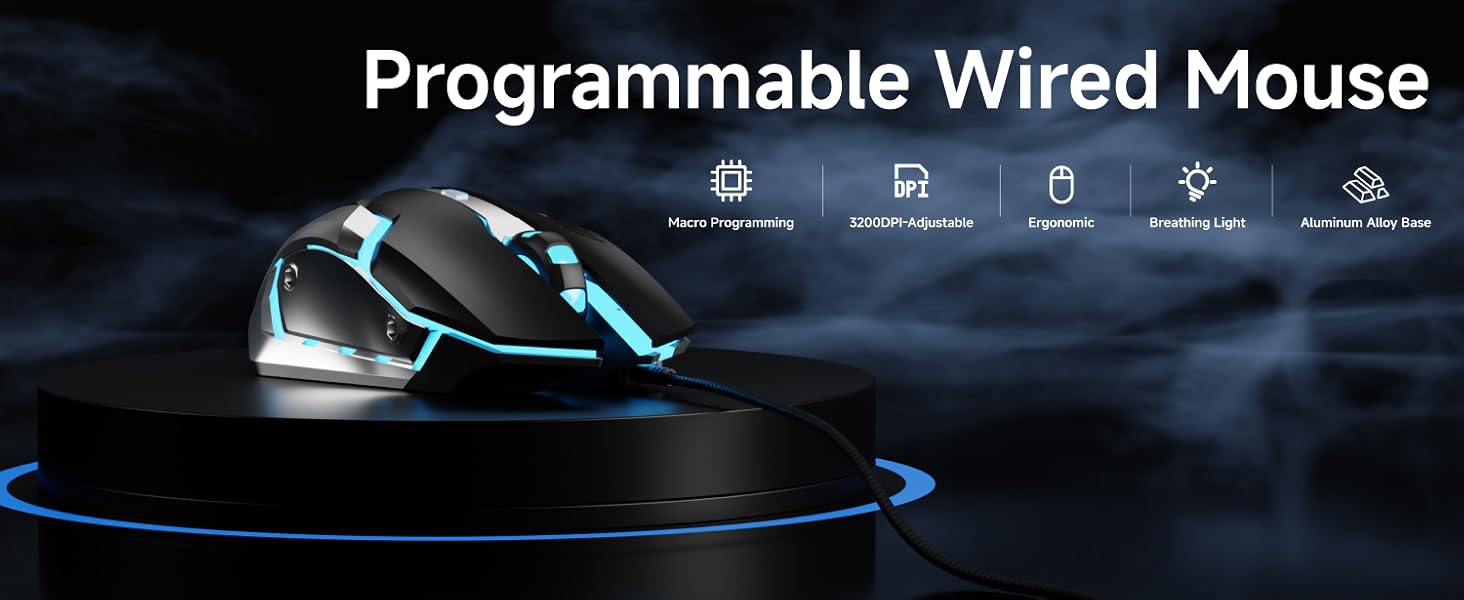 programmable wired mouse