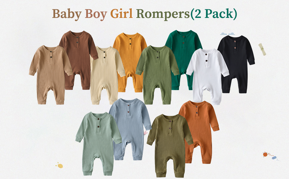 Baby Boy Girl Rompers