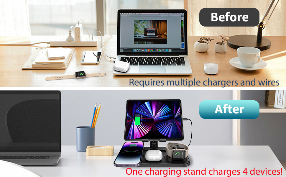 4 in 1 Wireless Charger for Apple