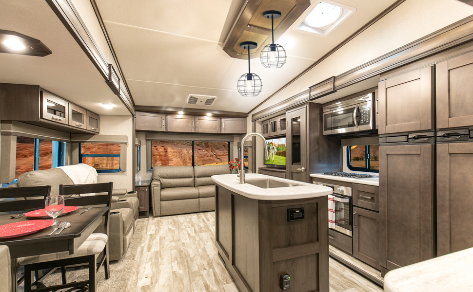 Facon 12V RV Light with 1 x E26 Replaceable Bulbs(Bulb Included), RV Pendant