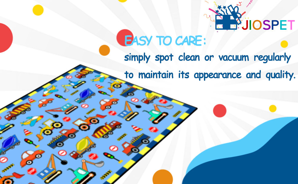 Car Rug for Boys Bedroom Cartoon Airplane Area Rug Car