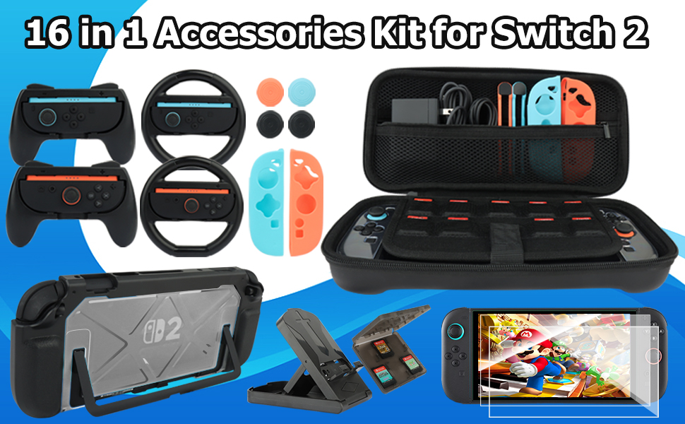 Switch 2 Accessories Kit for Nintendo Switch 2