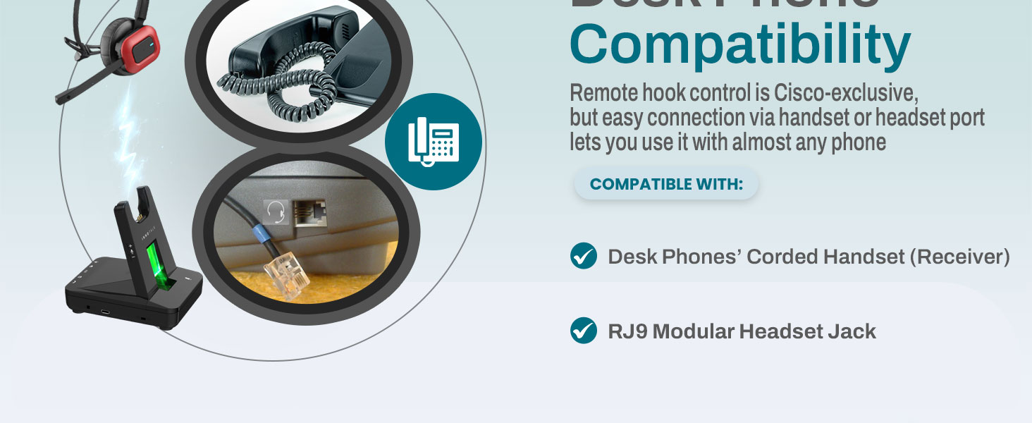 INNOTALK Wireless Headset for Cisco