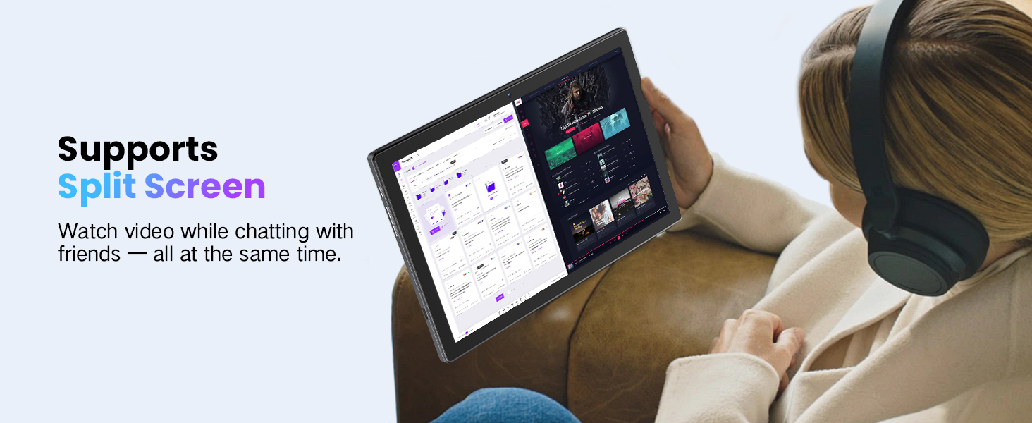 Android Tablet, 10.1 Android 14 Tablet with Octa-Core