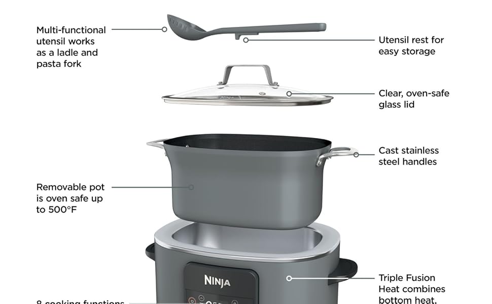 Ninja Foodi PossibleCooker PRO 8.5 Quart Multi-Cooker,