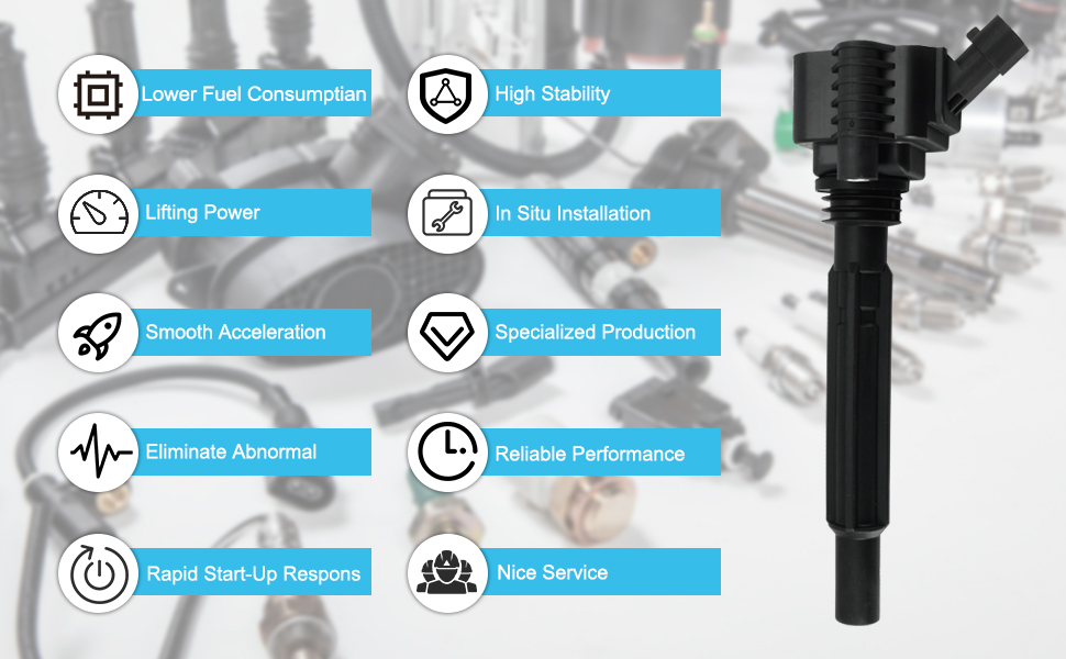TAUTOY Set of 4 UF673 Ignition Coil Pack