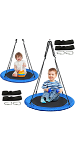 40 inches Tree Swing Blue, 2 Pack