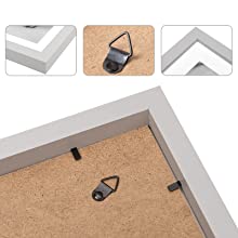 WOLTU Cornice Per Foto 21x29.7cm A4 In Legno Porta Foto Da Parete E Tavolo Nero 13 1