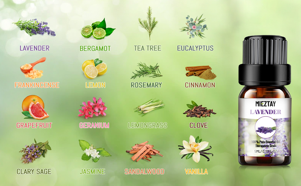 Essential Oils Set 32PCS Premium Essential Oil Kit for