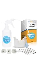 Ear Wax Remover with 8 Piece Ear Curette Set!
