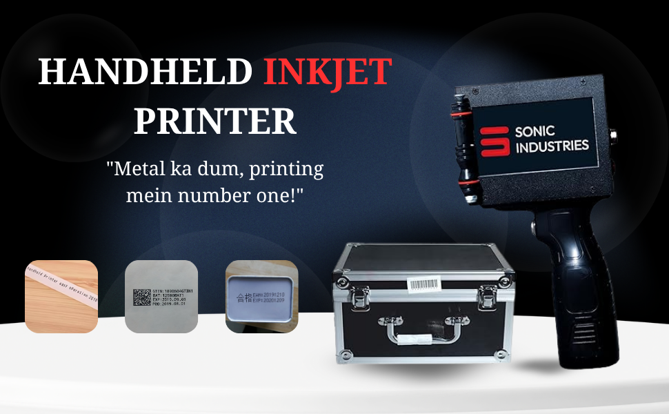 Handheld Inkjet Printer for Carton Box, Beverage Food, Industrial Packaging Printing Expiry Date