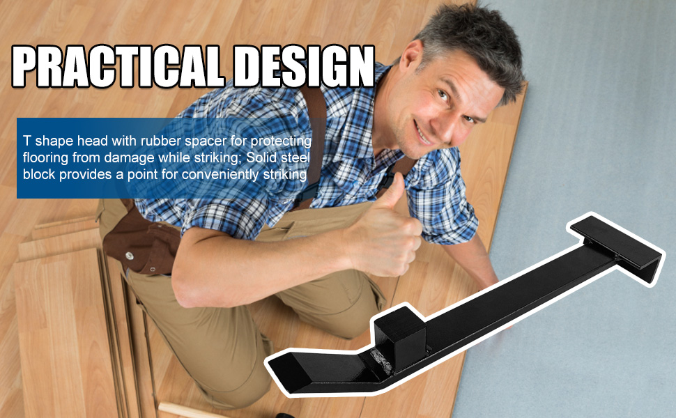 C&T 17.3’’ Heavy Duty Pull and Pry Bar for Vinyl Plank Flooring,Heavy